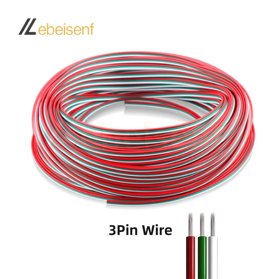 Farbiges LED Streifen Verlängerungskabel 5/10M 22AWG 2-6Pin – Bild 4