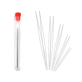 Set offener Perlennadeln, 5 Größen, je 2 Stück, DIY handgefertigte Perlwerkzeuge, Zubehör für die (10 Stück)