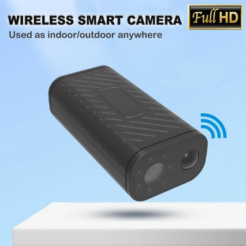 Mini Smart Home Sicherheitskamera für Innenräume, Kabellos, WLAN, Fernzugriff, Wasserdichte Außenkamera