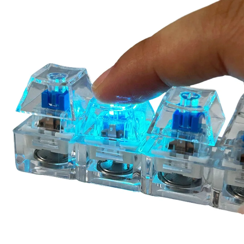 4 Tasten mechanische Tastatur Schlüsselanhänger Fingerknopf – Bild 2