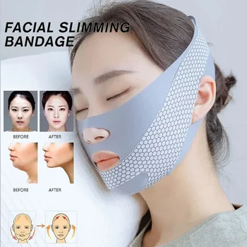 Face-Lift Mit Schlaf Gesicht V Shaper Gesichts Abnehmen Verband Entspannung Form Lift Reduzieren Doppel Kinn