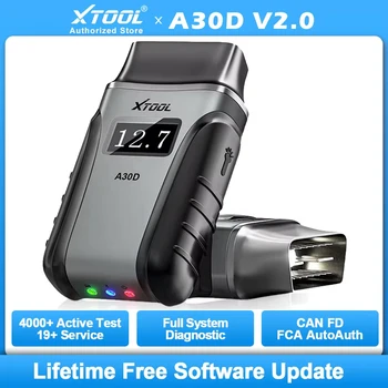 XTOOL Anyscan+ A30D BT OBD2 Scanner Bidirektionales KI-gestütztes Vollsystem-Diagnosegerät CAN FD FCA 19+