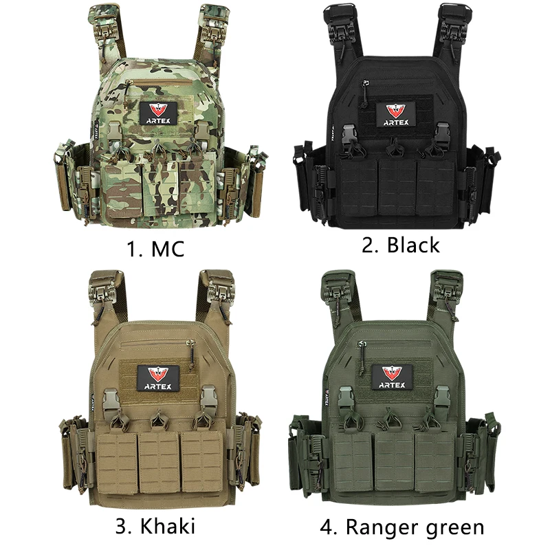 Ranger Green Plate Carrier Tactico Weste mit – Bild 6