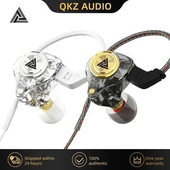 QKZ AK3 FiLe Kabelgebundener Kopfhörer mit Mikrofon, HiFi-Musikmonitor, Bass-Kopfhörer, Headset