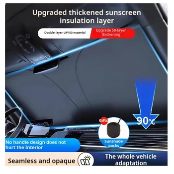Auto-Sonnenschutz, UV-Reflexion, Windschutzscheiben-Regenschirm, vorderer Sonnenschutz, faltbar, Sommerschutz