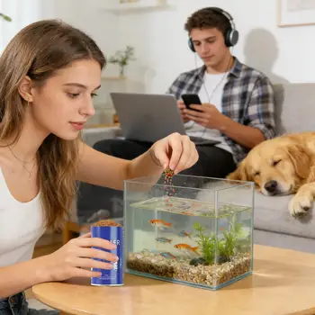Betta-Futter Zierfischfutter Aquariumfischfutter für Züchter, Hobbyisten, Süßwasserfische, Angler, Zuhause