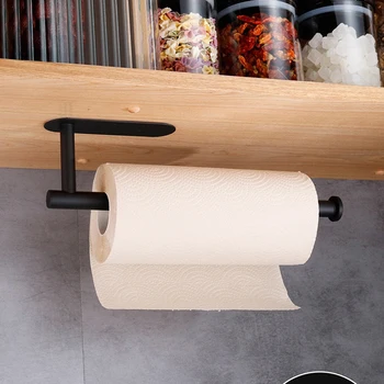 Küche Papier Handtuch Halter Klebstoff Tissue Aufhänger Wc Rollen Papier Spender Schrank Lagerung Serviette