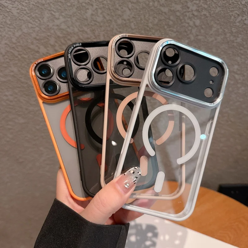 Transparente Metall-Kamera-Stoßstangenhüllen für iPhone 17 11 – Bild 6
