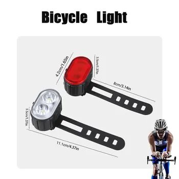 Wiederaufladbare Fahrradbeleuchtung, Fahrrad-Sicherheitswarnlampe, wasserdichte Fahrrad-Taschenlampe