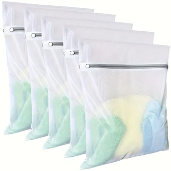 4er-Pack Wäschebeutel mit feinem Netzgewebe für Waschmaschinen, speziell entwickelt zum Aufbewahren