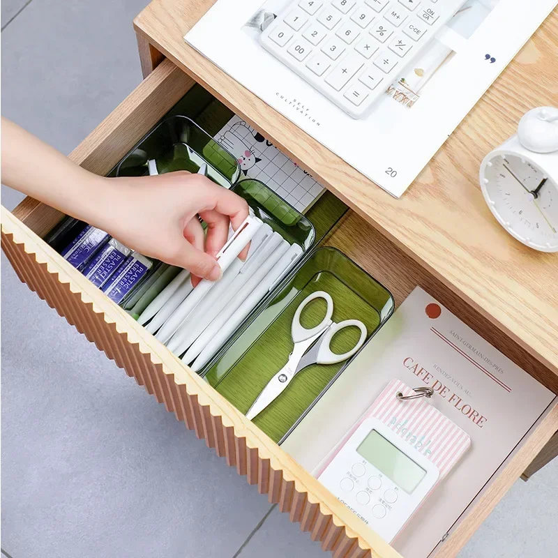 Transparente Box Lagerung Organizer Schreibtisch Kunststoff – Bild 3