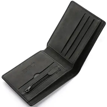 Multi-Card-Slot Männer Brieftasche Mode falten große Kapazität Geldbörse Pu Leder kurze Geldbörse