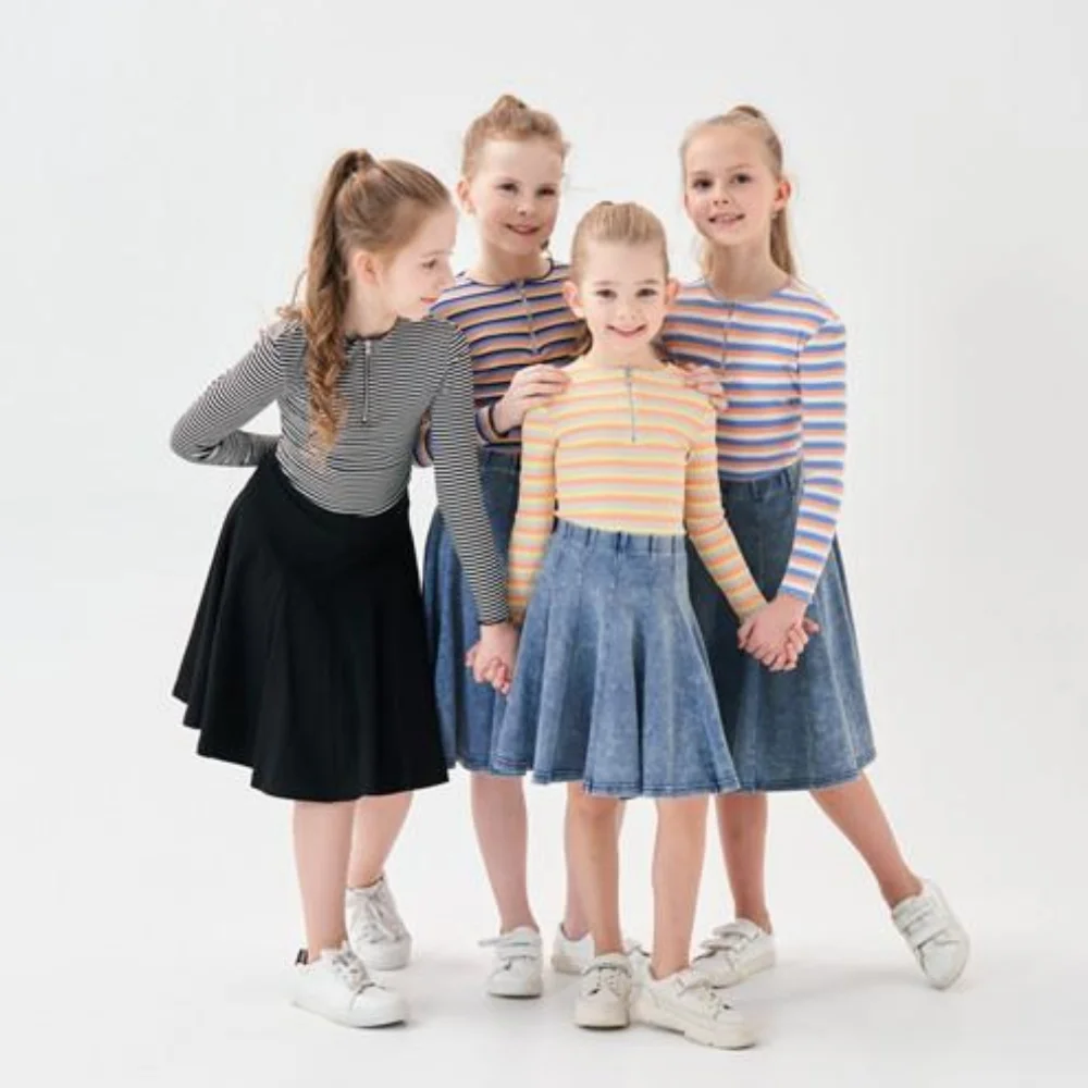 AP SS26 Plissierter Jeansrock aus gewaschenem Denim für – Bild 5