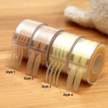 Augenliftstreifen, doppeltes Augenlidband, transparent, grau, Augenlidstreifen, große Augen (600 Stück)