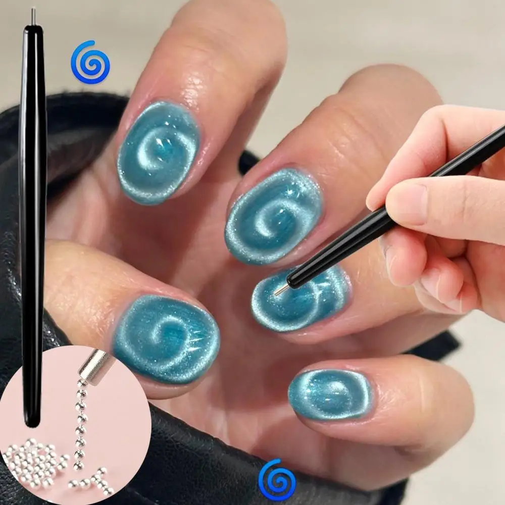 1/2Pcs Vortex/Lollipop Katzenauge Nagel Magnet Stift Schaffen – Bild 2