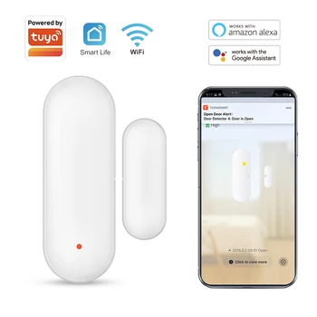 Tuya Smart WiFi Türsensor Smart Home Öffnen Schließen Detektor Smartlife App Steuerungsbenachrichtigung