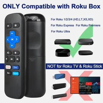 Fernbedienung für Roku TV Set Top Box STB 1/2/3/4 Express Premiere Ultra Controller mit Shortcut-Tasten