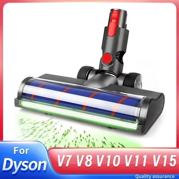 Bürstenkopf für Dyson V7 V8 V10 V11 V15 LED Stauberkennung Bodenkopf Ersatz-Vakuumaufsatz für Hartböden