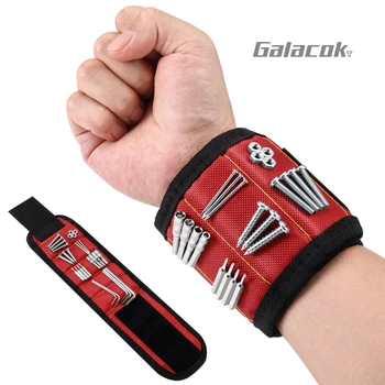 Magnetisches Armband zum Halten von Schrauben, Nägeln, Bohrern, Handgelenk-Werkzeughaltergürteln mit starken