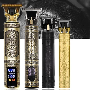 OHS Wiederaufladbare Vintage T9 Cordless Haar Schneiden Maschine Elektrische Rasierer Für Mann Haar Clipper