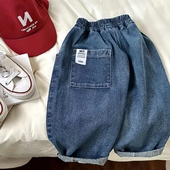 Frühling-Sommer Kinderkleidung Mädchen Jeans Baumwolle Lose Baby Jungen Haremshosen 1-7 Jahre Kleinkinder