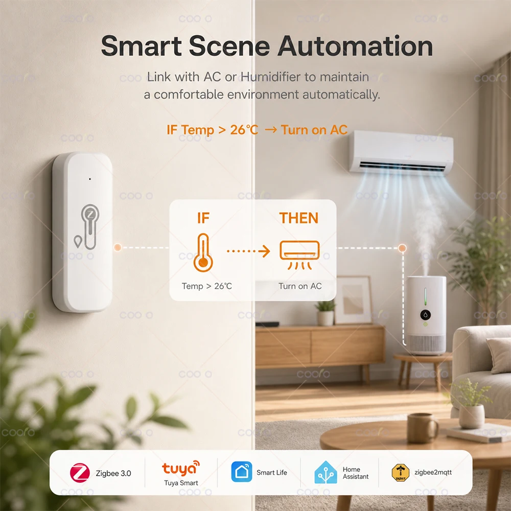 Tuya Zigbee 3.0 Temperatur- und Feuchtigkeitssensor – Bild 5