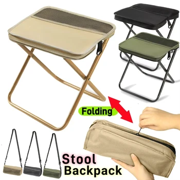 Klapphocker für Outdoor-Freizeit, Camping und Wander-Angelausflüge, praktischer tragbarer Hocker