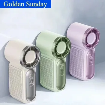 Mini-Handventilator - tragbarer Turbo-Ventilator mit 100 Windgeschwindigkeiten, 1200 mAh und Typ-C