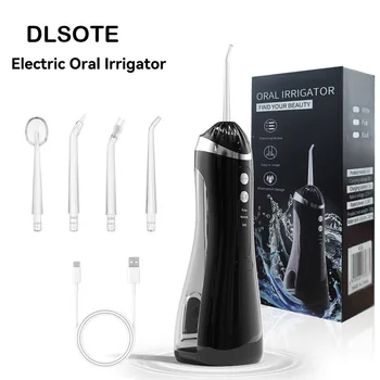 Munddusche, 3 Reinigungsmodi, tragbar, wiederaufladbar, wasserdicht, IP65, Zahnwasserflosser, Zahnaufhellung