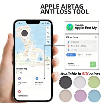 Smart GPS Tracker Tag geeignet für Apple iOS Airtag Anti-Verlust-Locator Autoschlüssel Fahrräder ältere