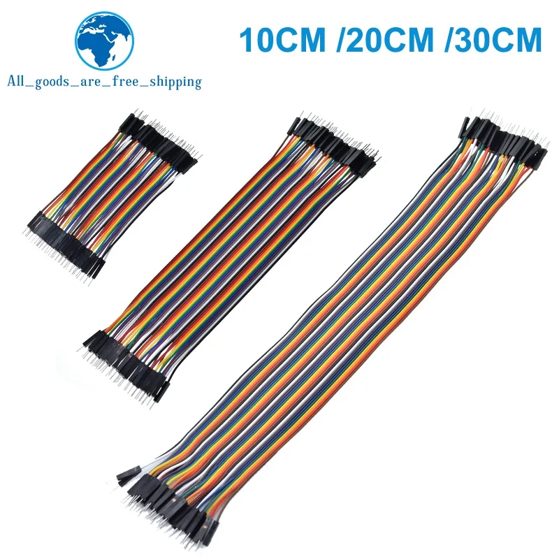 Für Dupont Line 10CM 20CM 30CM 40Pin Stecker auf Stecker + – Bild 3