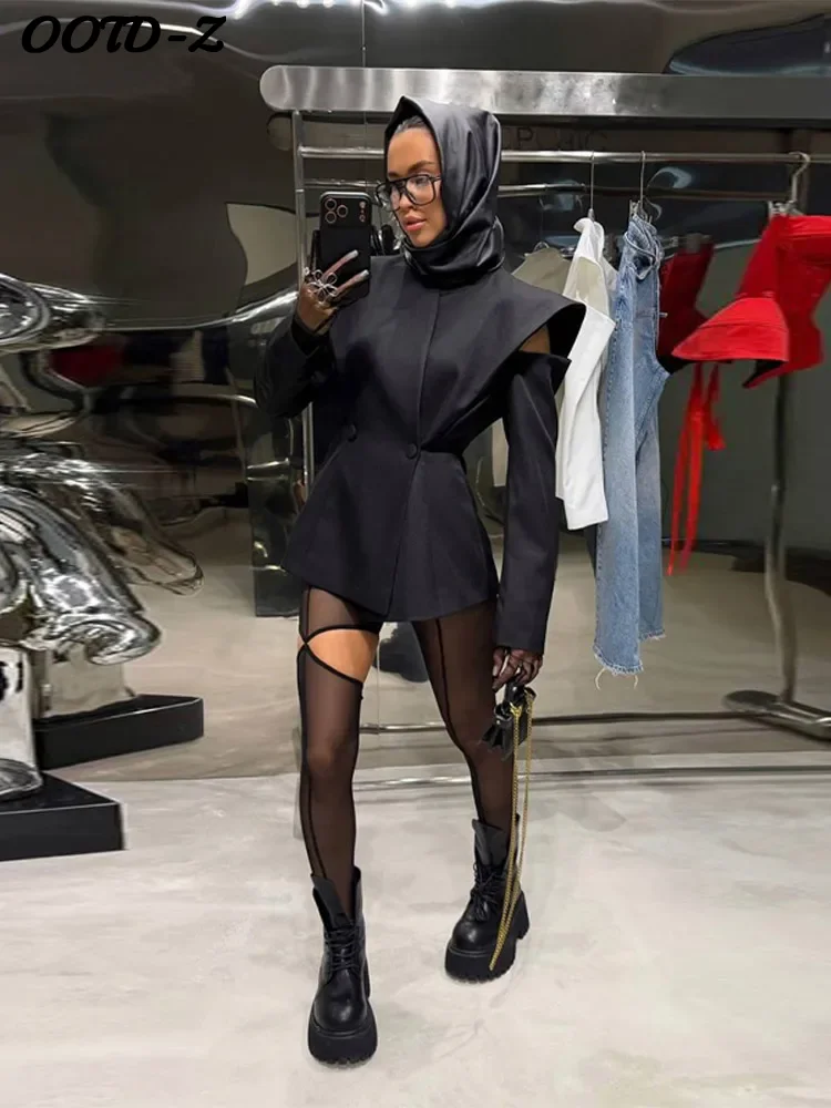 Schicker, dekonstruierter Damen-Blazer, modern, volle Ärmel – Bild 2