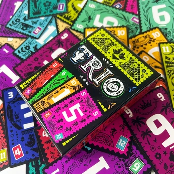 TRIO Strategisches Kartenspiel, Brettspiel, Spielzeug für Familienfeiern, Kartenspiel, passendes Spaßspiel