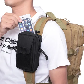 Molle Rucksack Gurt Tasche Telefon Halter Outdoor Sport Laufen Camping Wandern Jagd Zubehör Organizer EDC