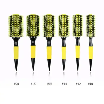 Gelb Aluminium rohr Borste Nylon Nadel Haar Locken Kamm grenz überschreiten den Außenhandel neue spitze