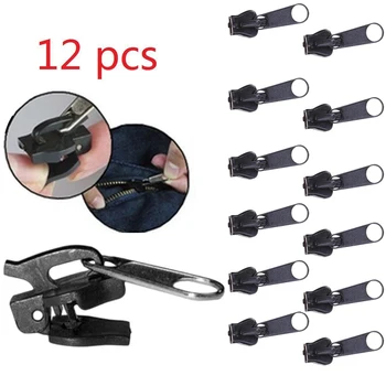 Universal Instant Fix Reparatursatz Ersatz 3 Größen Zip Slider Zähne Rettung Neues Design Nähen (12 Stück)