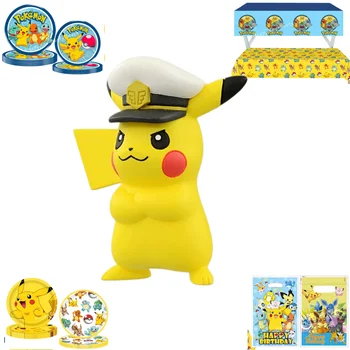 Dekoration Pokemon Geburtstag Party Hüte Pikachu Einweg Geschirr Tischdecke Tasse Teller Serviette Baby Dusche