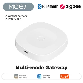 MOES Neues Multi-Mode-Smart-Gateway ZigBee Bluetooth Mesh Hub Funktioniert mit der Tuya Smart