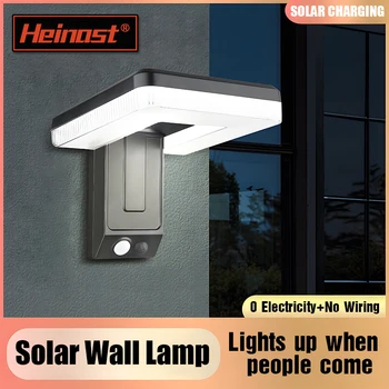 Faltbare LED 120 ° Solarleuchte für den Außenbereich, Wandleuchte, wasserdicht, Strahler, Bewegungsmelder