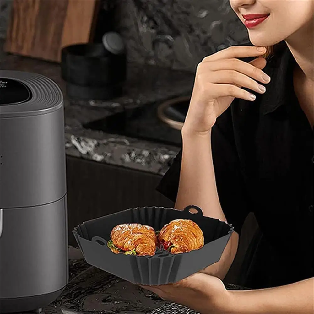 1 stücke Luft fritte use Silikon liner Quadrat Air fryer – Bild 6