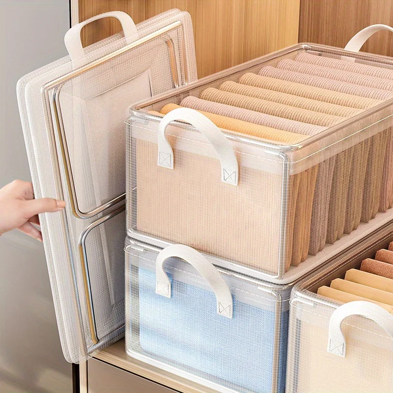 1-teilige transparente PVC-Aufbewahrungsbox mit massivem – Bild 4