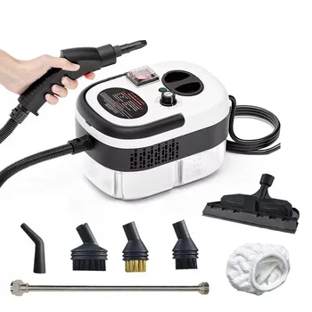 Tragbarer Handdampfreiniger, Hochtemperatur-Druckdampfreinigungsmaschine mit Bürstenköpfen für Küche und Auto