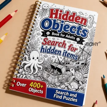 1 Puzzlespielbuch, geeignet für Erwachsene/Jugendliche zur Stresslinderung, mit reichhaltigen handgezeichneten