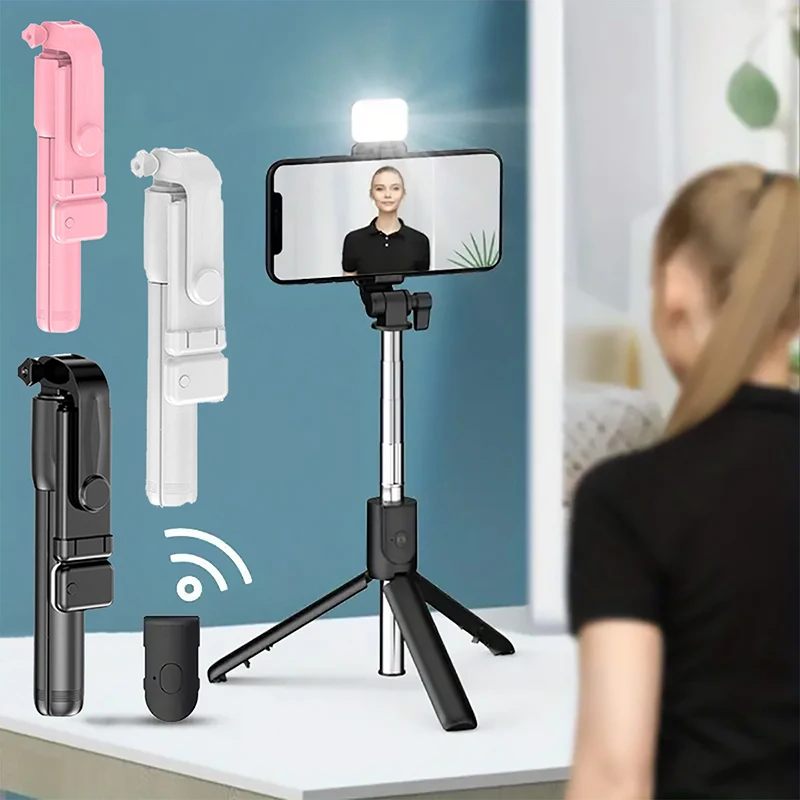 Tragbarer Bluetooth-Selfie-Stick-Stativhalter mit