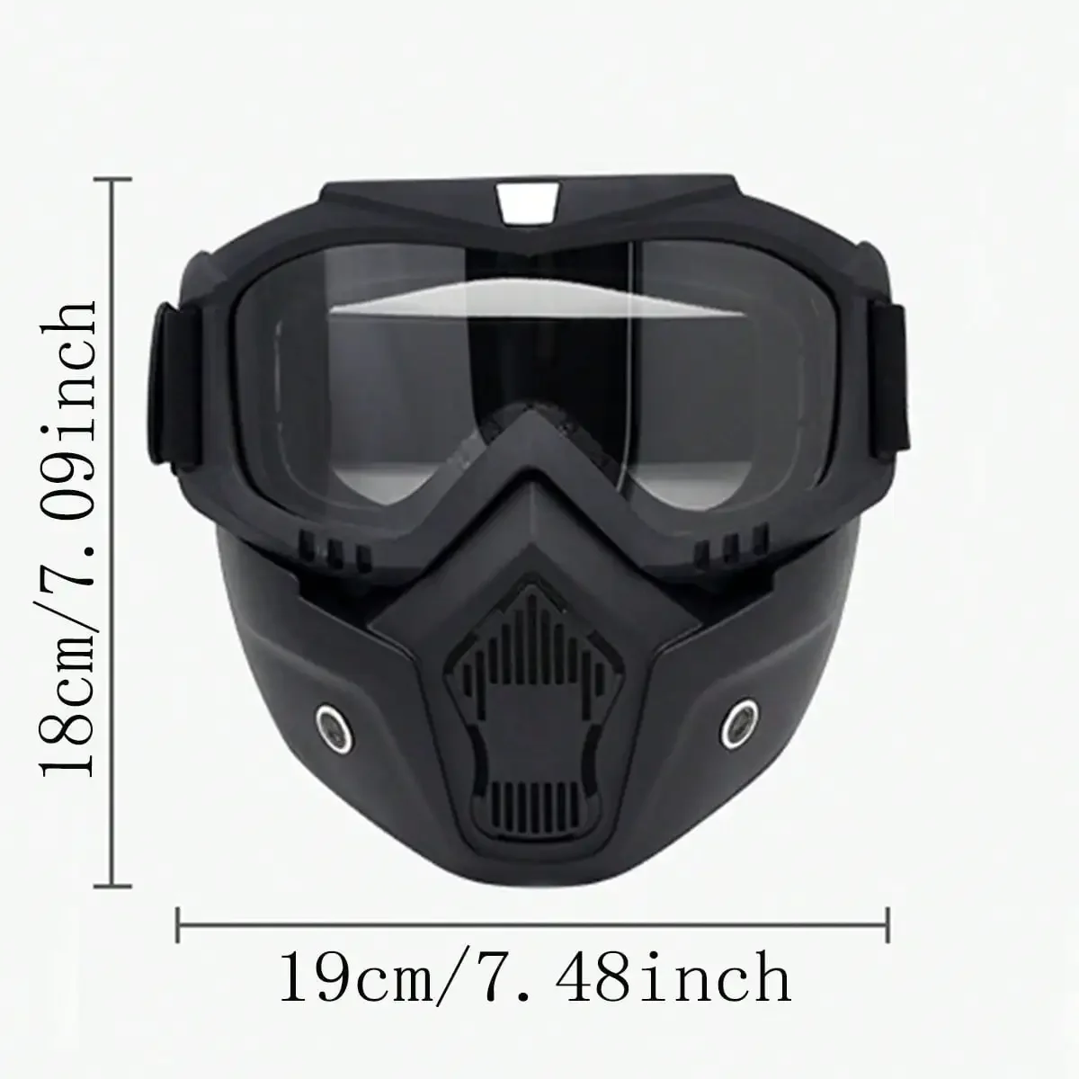 Schutzbrille mit vollem Gesicht, HD-Transparent – Bild 6