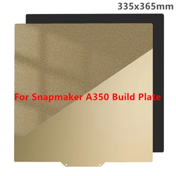 Snapmaker A350 Bauplatte PEI-Bett 365x335mm Doppelseitig Strukturiert/Glatt PEI Flexibles Federstahlblech