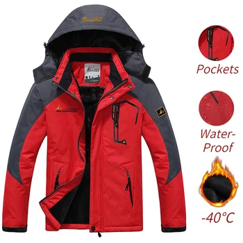 Winter Parka Männer Windschutz Plus Dicke Warme Wind Pelz Mäntel Männlichen Militär Mit Kapuze Anorak Jacken
