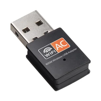 Dual Band USB WLAN 600 Mbit/s Adapter AC600 2,4 GHz 5 GHz WiFi Mini Computer Netzwerkkarte Empfänger