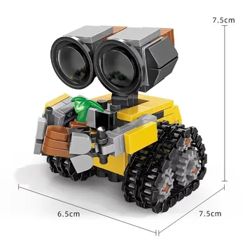 Mini-Wall-E-Baustein-Bausatz MOC Idea Technisches Klassisches Filmmodell Baustein-Set Kinderspielzeug Geschenk
