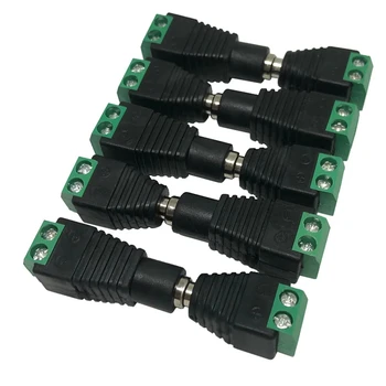 5pairs DC 12V Weibliche Und Männliche Anschlüsse 5,5x2,1mm Power Stecker Adapter Buchsen Steckdosen Für signal